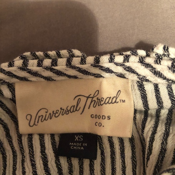 white and blue striped women’s tank top - Picture 2 of 3